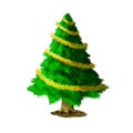 Christmast tree ilustration Royalty Free Stock Photo