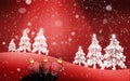 The Christmastide tree and light coming from the heaven Royalty Free Stock Photo