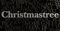 Christmastree - 3D rendered metallic typeset headline illustration