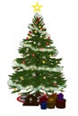 Christmastree with prÃ¤sent 2 Royalty Free Stock Photo