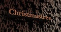 Christmastree - Wooden 3D rendered letters/message
