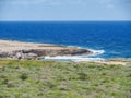 View to the north shore - Christoffel National Park Curacao Views Royalty Free Stock Photo