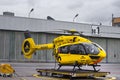 Christoph rheinland rescue helicopter at cologne bonn airport germany