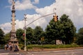 Christopher Columbus Circle Statue In New York City