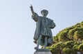 Christopher Columbus monument in Rapallo, Genoa province, Italy. Royalty Free Stock Photo