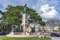 Christopher Columbus monument in Rapallo, Italy Royalty Free Stock Photo