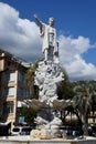 Christopher Columbus sculpture, Santa Margherita Ligure, Genoa, Italy.