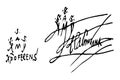 Christopher Columbus signatures