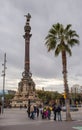 Christopher Columbus statue Barcelona Port