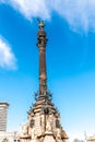 Christopher Columbus statue pointing beyond