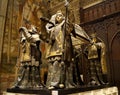 Christopher Columbus Tomb in Seville Cathedral, Spain Royalty Free Stock Photo