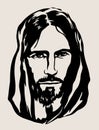 Christus Face Sketch, art vector design