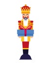 Chritsmas nutcracker with gift box