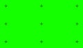 Chroma key, blank green background with motion tracking points. Visual effects compositing. Screen backdrop template
