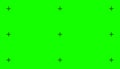 Chroma key, blank green background with motion tracking points. Visual effects compositing. Screen backdrop template