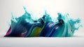 Chromatic abstraction, dynamic color burst background