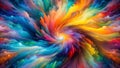 Chromatic Chaos: An Ethereal Burst of Color AI Generated