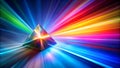 Chromatic Dance A Multicolored Spectrum in Motion AI generated
