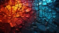 Chromatic Decay: Eroded Colorful Grid