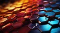 Chromatic Hexagons: Gradient Mosaic Symmetry