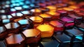 Chromatic Hexagons: Gradient Mosaic Symmetry