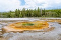 Chromatic Pool of the Upper Geyser Basin in Yellowstone National Park Royalty Free Stock Photo