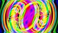 Chromatic rings of aberration Royalty Free Stock Photo