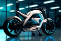 Chromatic Showcase: Electric Bike Stuns at Auto Show