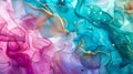 Chromatic Symphony: Alcohol Ink Abstract