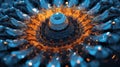 Chromatic Transitions: Exploring Macro Magnetic Properties of Ferrofluid in Orange-to-Blue Gradient