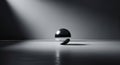 Chrome Ball, Abstract Minimalism, Metallic Sphere, Studio Lighting Royalty Free Stock Photo