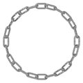 Chrome chain links circle