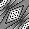 Chrome color geometry gray 3d abstract metal strip background. Beautiful shapes bending lines chrome color