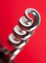 Chrome corkscrew Royalty Free Stock Photo