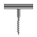 Chrome corkscrew Royalty Free Stock Photo