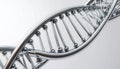 Chrome DNA Helix: A Sleek, Metallic, Scientific Art