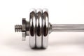 Chrome Dumbell Royalty Free Stock Photo