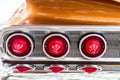 Tail lights on a custom car