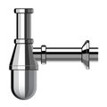 Chrome luxury siphon