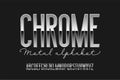 Chrome metal alphabet