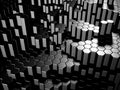 Chrome Metallic Hexagon Glossy Futuristic Background Royalty Free Stock Photo