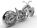 Chrome motorcycle illustration