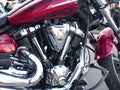 Chrome plated motorcycle engine