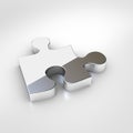 Chrome puzzle piece icon isolated on white background. Royalty Free Stock Photo