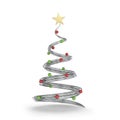 Chrome rail cone shapes Christmas tree