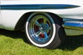 Chrome rim on a classic car Royalty Free Stock Photo