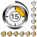 Chrome round timers