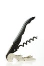 Chrome steel corkscrew Royalty Free Stock Photo