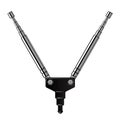 Chrome telescopic tv antenna