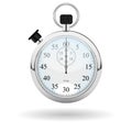 Chrome vector stopwatch Royalty Free Stock Photo
